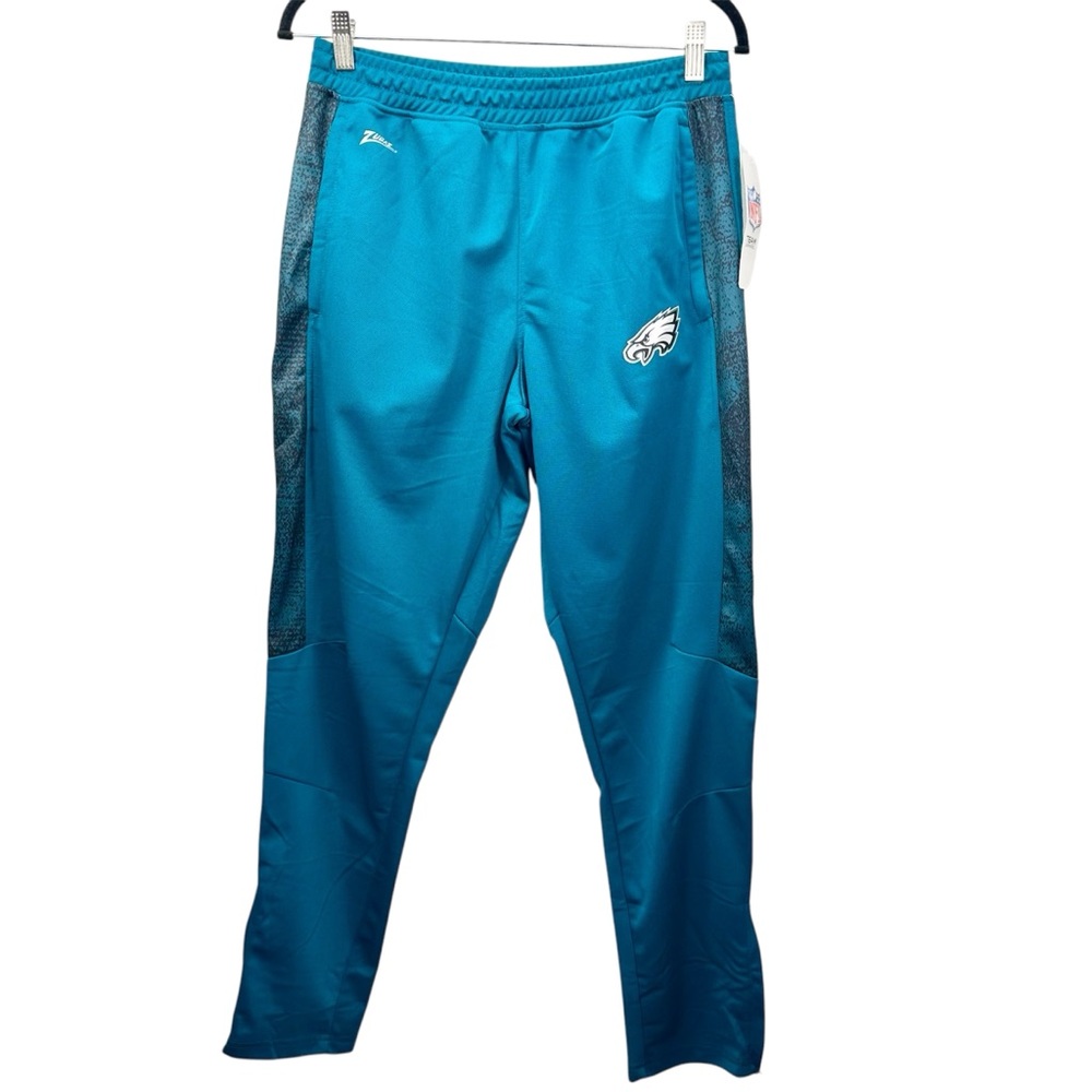 Zubaz Philadelphia Eagles Viper Accent Elevated Jacquard Track Pants Joggers - Picture 2 of 15